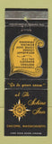 Matchbook Cover - Schine Inn Chicopee MA WORN