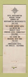 Matchbook Cover - Schine Inn Chicopee MA WORN
