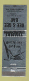 Matchbook Cover - Dee & Gee Bar Francis Creek WI girlie