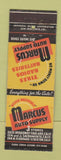 Matchbook Cover - Marcus Auto Supply Oakland Sacramento Stockton CA