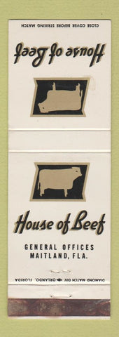 Matchbook Cover - House of Beef Maitland FL