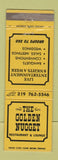 Matchbook Cover - Golden Nugget Restaurant Lounge Holiday Inn Portage IN