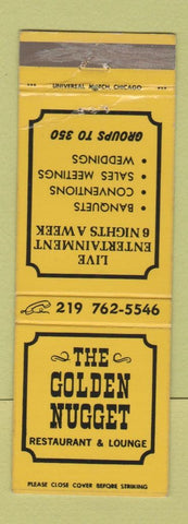 Matchbook Cover - Golden Nugget Restaurant Lounge Holiday Inn Portage IN