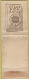 Matchbook Cover - Atlas Cements Tom Bertlesen WORN