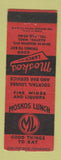 Matchbook Cover - Moskos Lunch Allston MA