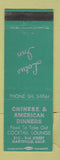 Matchbook Cover - Lotus Inn Chinese Restaurant Marysville VA