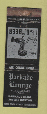 Matchbook Cover - Parkade Lounge WEAR