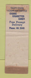 Matchbook Cover - Dwight Building Cigar Stand Kansas City MO