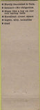 Matchbook Cover - Wellingtion Apartment Hotel Chicago IL