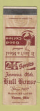 Matchbook Cover - Hull Hosue Vienna OH