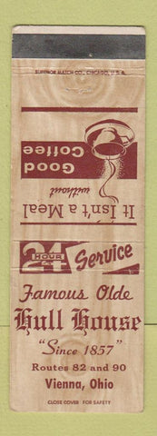 Matchbook Cover - Hull Hosue Vienna OH