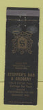 Matchbook Cover - Steffen's Bar Grocery Quinney WI WEAR