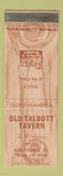 Matchbook Cover - Old Talbott Tavern Bardstown KY