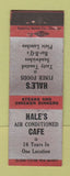 Matchbook Cover - Hale's Cafe Wichita KS