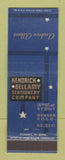 Matchbook Cover - Kendrick Bellamy Stationery Denver Colorado  Andrew Albert