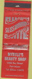 Matchbook Cover - Myrtle's Beauty Shop Fort Myers FL WORN