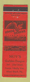 Matchbook Cover - Moy's Golden Dragon Chinese Miami Beach FL WEAR