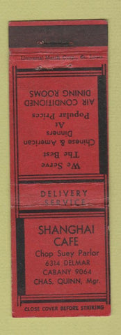 Matchbook Cover - Shanghai Cafe Chinese Restaurant
