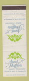 Matchbook Cover - Aunt Hattie's Family Restaurant St Petersburg FL