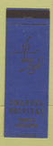 Matchbook Cover - Emanuel Hospital Women's Auxiliary