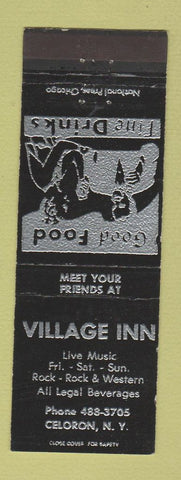 Matchbook Cover - Village Inn Celoron NY