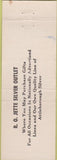 Matchbook Cover - Jette Co Silver Outlet North Attleboro MA