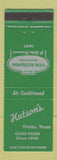 Matchbook Cover - Hutson's Restaurant Trinity TX