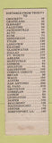 Matchbook Cover - Hutson's Restaurant Trinity TX