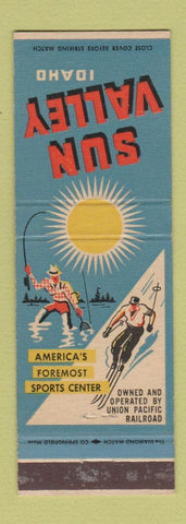 Matchbook Cover - Sun Valley ID Resort Union Pacific Railroad