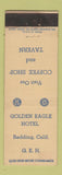 Matchbook Cover - Golden Eagle Hotel Redding CA Kiwanis Rotary Club