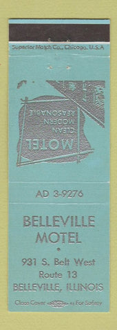 Matchbook Cover - Belleville Motel IL