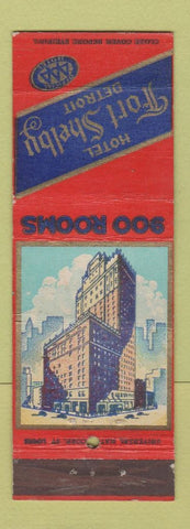 Matchbook Cover - Hotel Fort Shelby Detroit MI