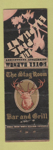 Matchbook Cover - Hotel Barnum Bridgeport CT Federal WORN