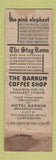 Matchbook Cover - Hotel Barnum Bridgeport CT Federal WORN