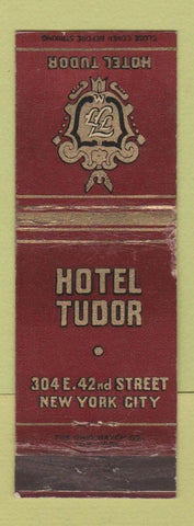 Matchbook Cover - Hotel Tudor New York City WEAR