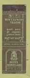 Matchbook Cover - Hotel Montclair New York City WEAR