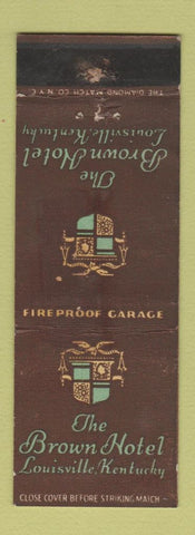 Matchbook Cover - Brown Hotel Louisville KY WEAR