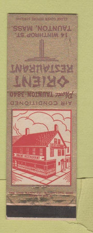 Matchbook Cover - Orient Restaurant Chinese Taunton MA