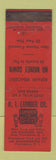 Matchbook Cover - RI Lumber Company Providence RI MERCHANTS