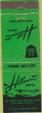 Matchbook Cover - Hillcrest Motel Moscow ID