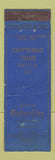 Matchbook Cover - Tudor City Hotel New York City Hotel Everglades Miami FL WORN