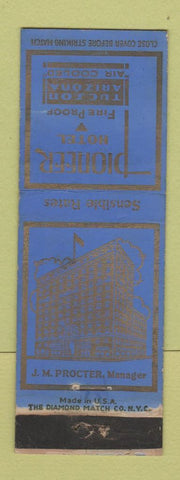 Matchbook Cover - Pioneer Hotel Tuscon AZ WEAR