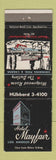 Matchbook Cover - Hotel Mayfair Los Angeles CA