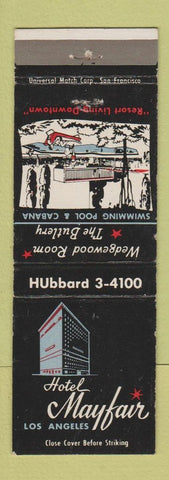 Matchbook Cover - Hotel Mayfair Los Angeles CA