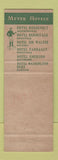 Matchbook Cover - Hotel Emerson Baltimore MD Meyer Hotels
