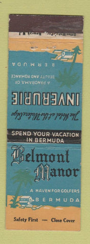 Matchbook Cover - Belmont Manor Bermuda