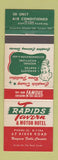 Matchbook Cover - Rapids Tavern Motor Hotel Niagara Falls ON