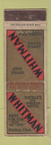 Matchbook Cover - Whitman Hotel Pueblo Colorado WEAR