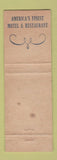 Matchbook Cover - Luxor Motel Dining Room Danville IL