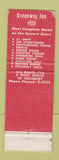 Matchbook Cover - Greenway Inn Salisbury MD WEAR